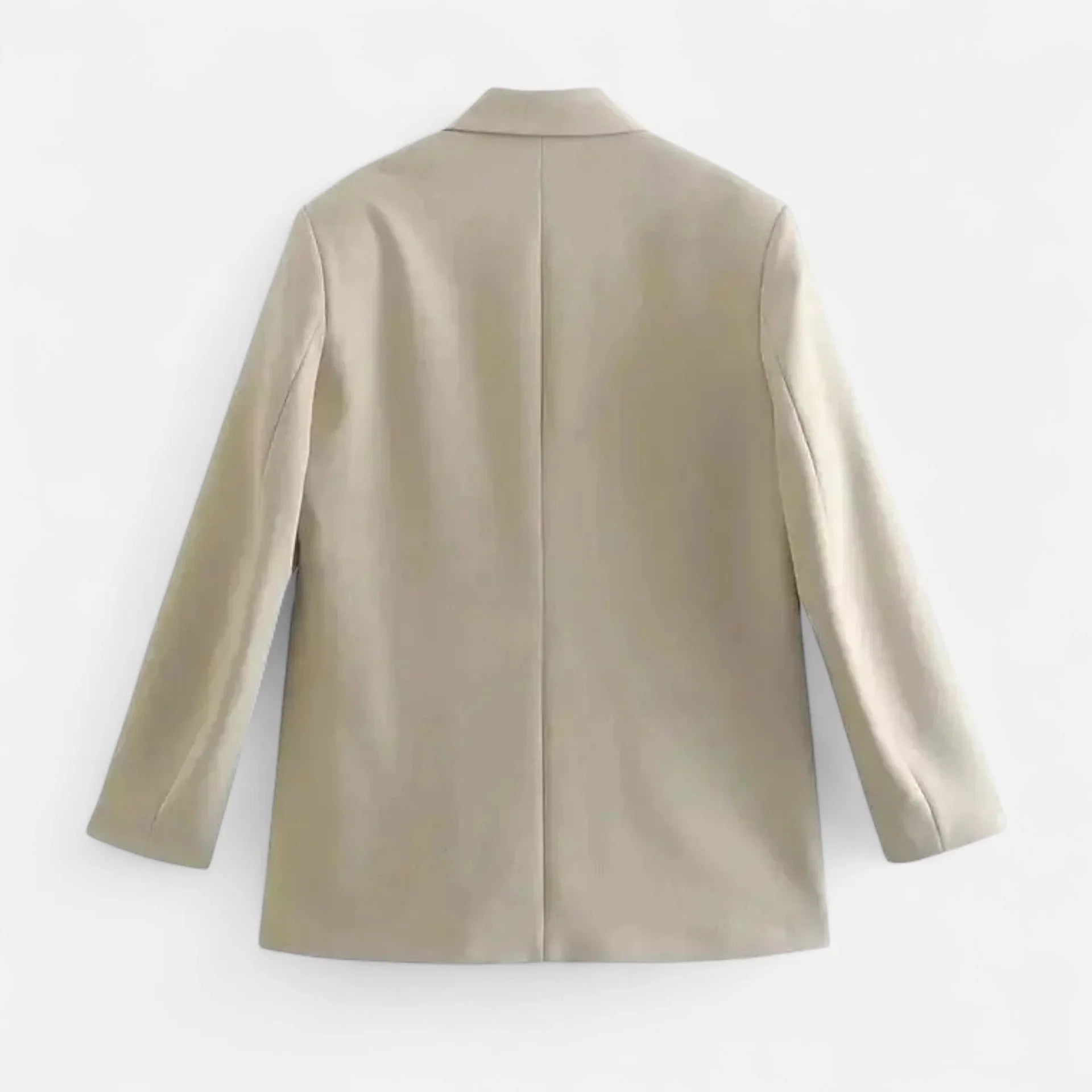 Beige blazer on a white background