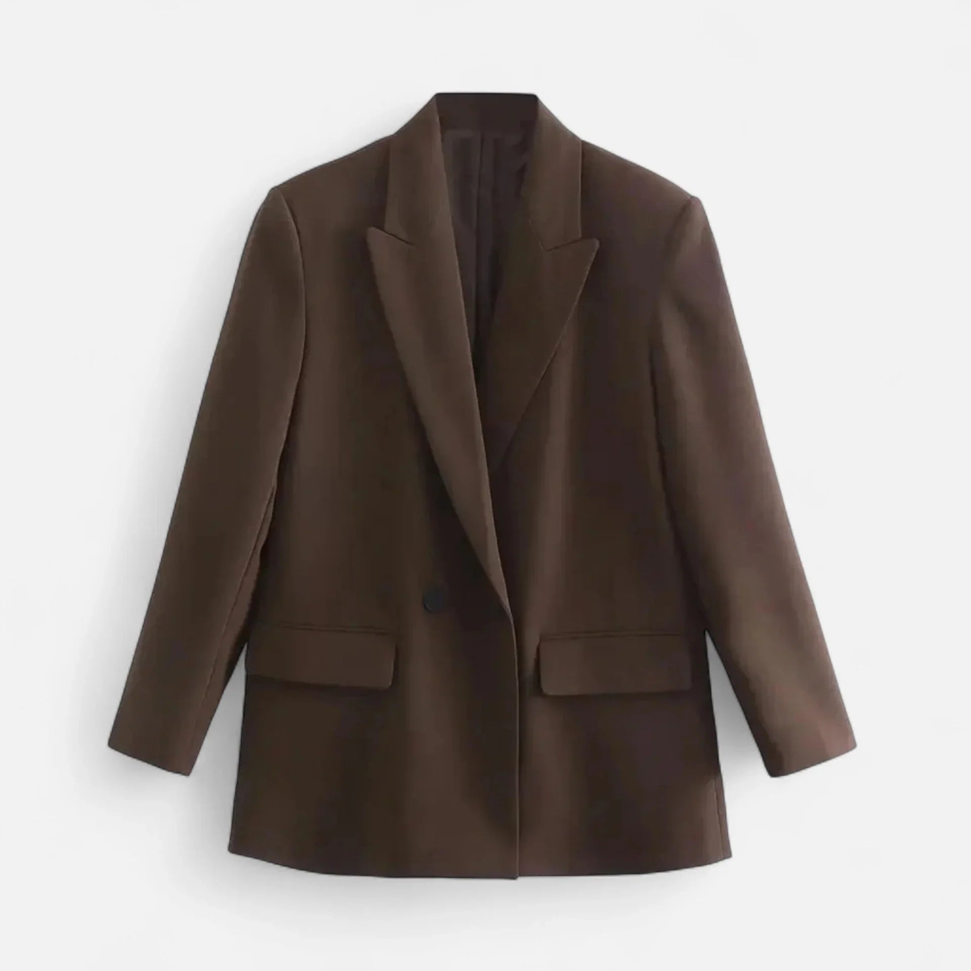 Brown blazer on a white background