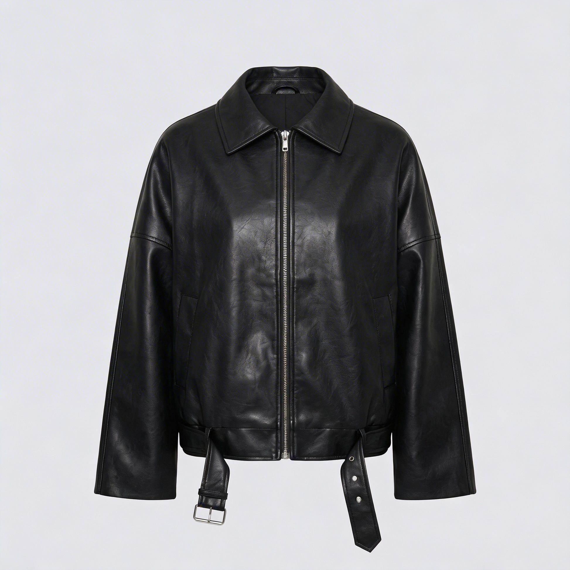Black Vintage Leather Jacket