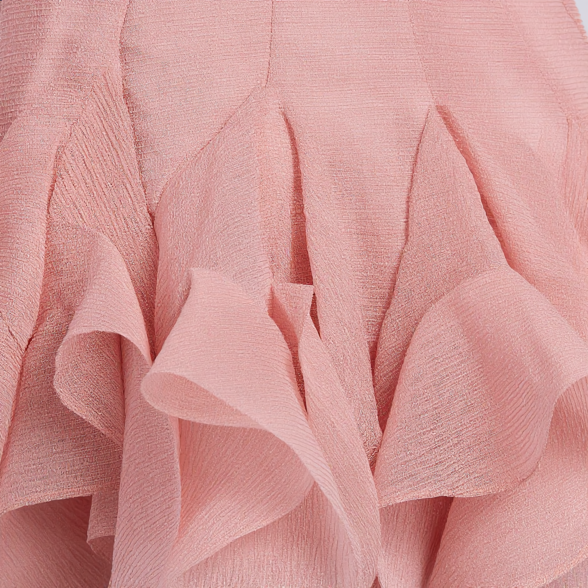 Pink Semi-Sheer Mini Dress