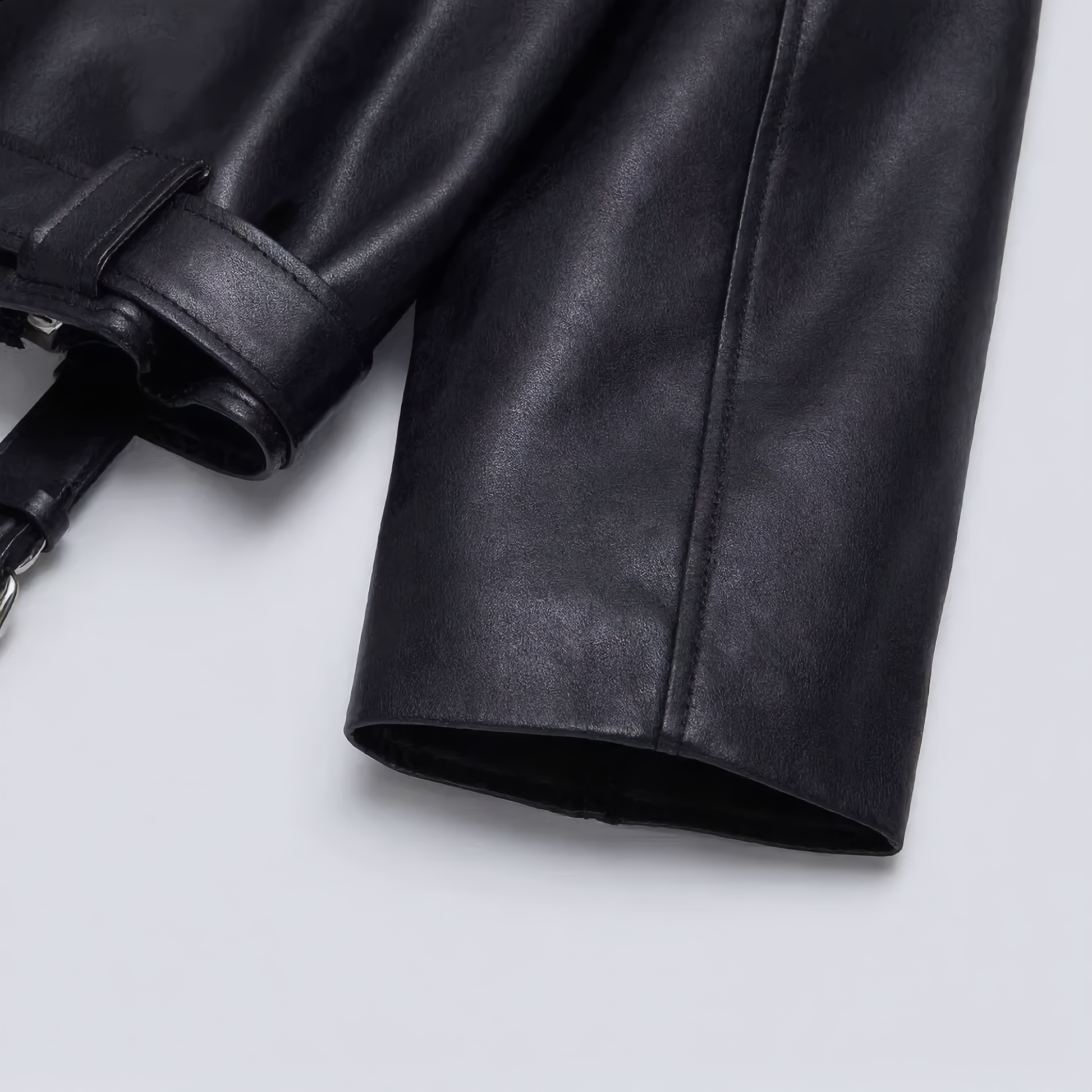 Black Vintage Leather Jacket